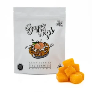 Sugar High Gummies – Peach Cobbler (Hybrid)