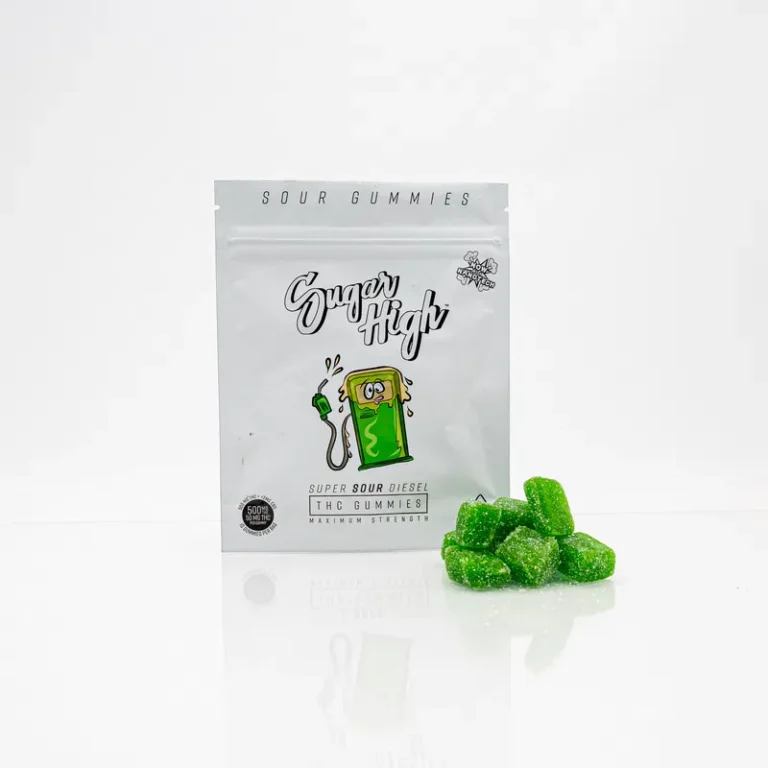 Sugar High Gummies – Super Sour Diesel 500mg (Sativa)